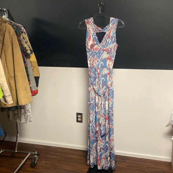 Touch Express boho wide leg jumpsuit size small - Picture 2 of 9